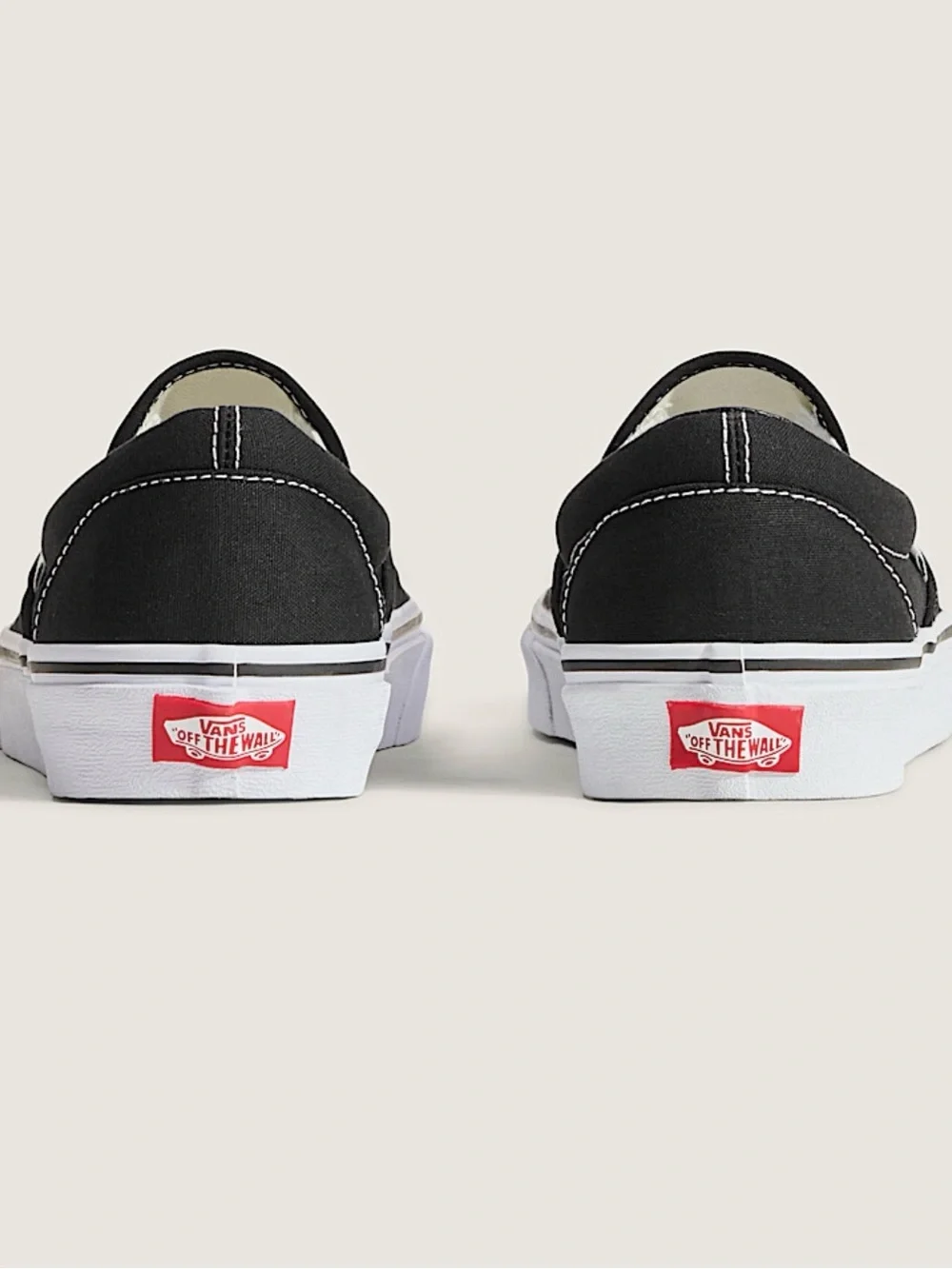 Vans Black and White Classic Slip-On Loafer